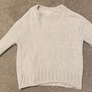 Cynthia Rowley Light Gray Crew Neck Sweater